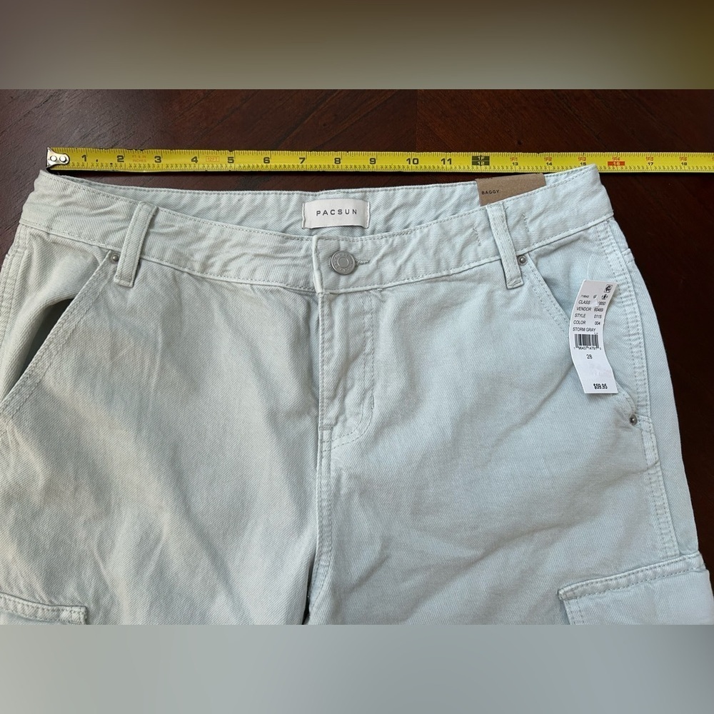 NEW PASCU women  Gray Cargo Pants SIZE 28 - Picture 4 of 11